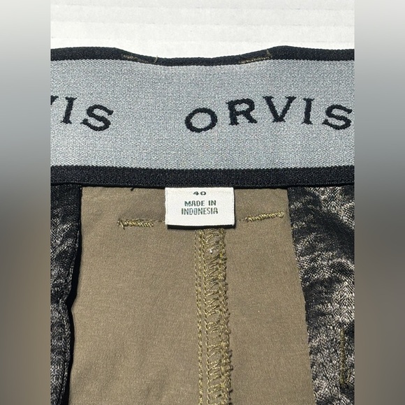 Orvis Shorts Mens Green Cargo Tech Hiking Outdoors Performance Stretch - Picture 5 of 7